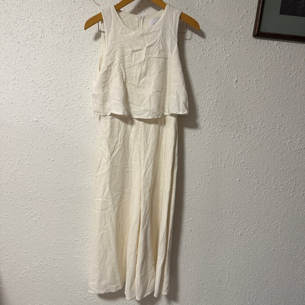 Mvn the Label Femme Jumpsuit in White Size 4